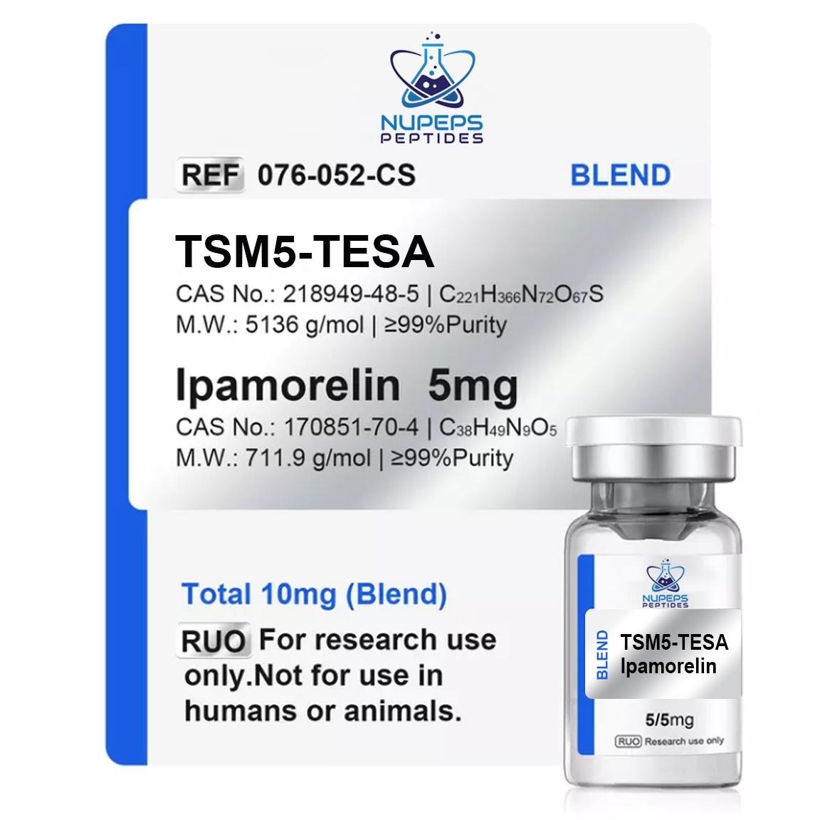 TSM 5mg + Ipamorelin 5mg(Blend)