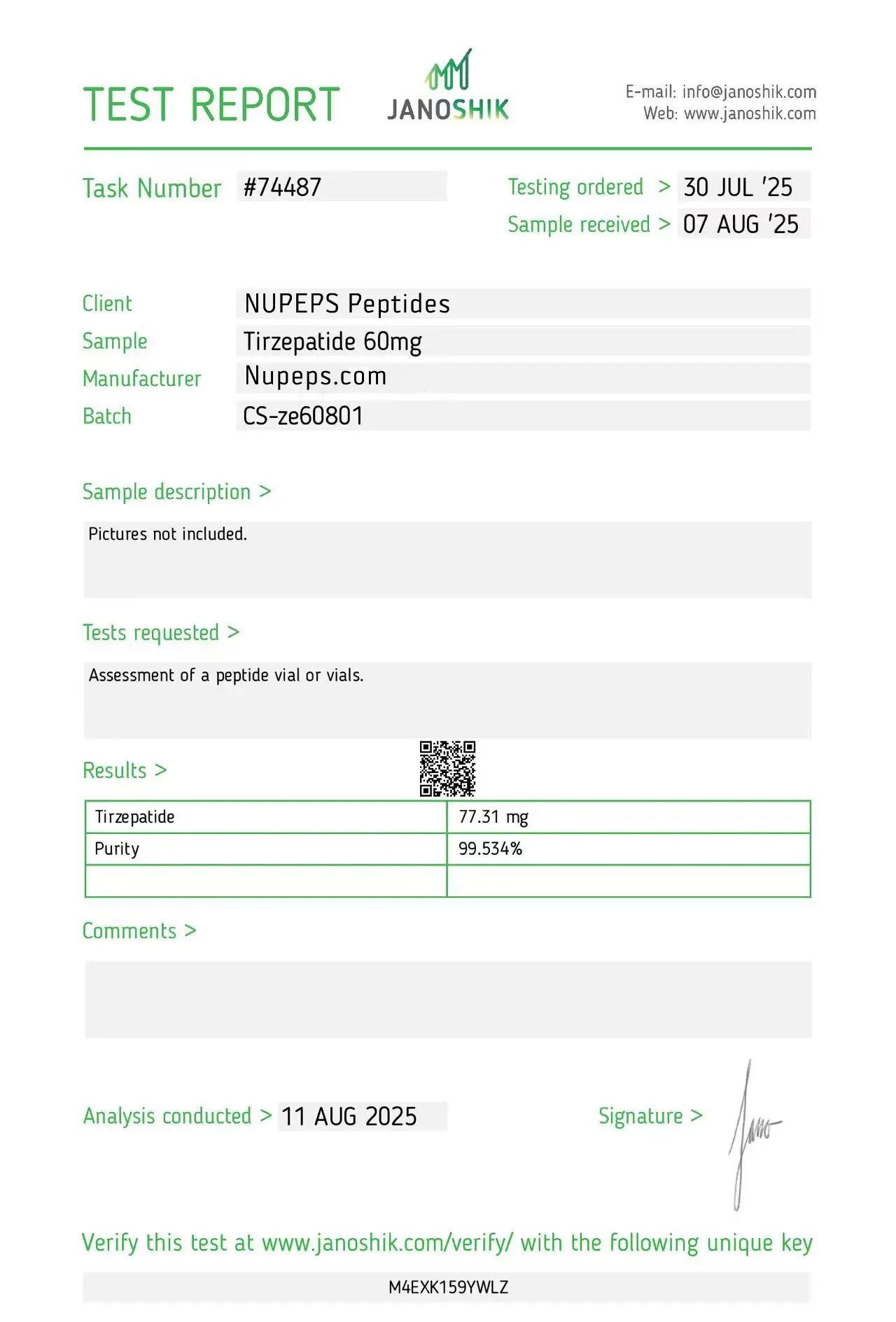 Tirzepatide peptide laboratory test report -60mg (1)